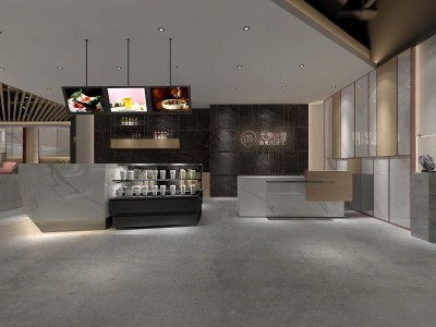 工业风火锅店3D模型下载